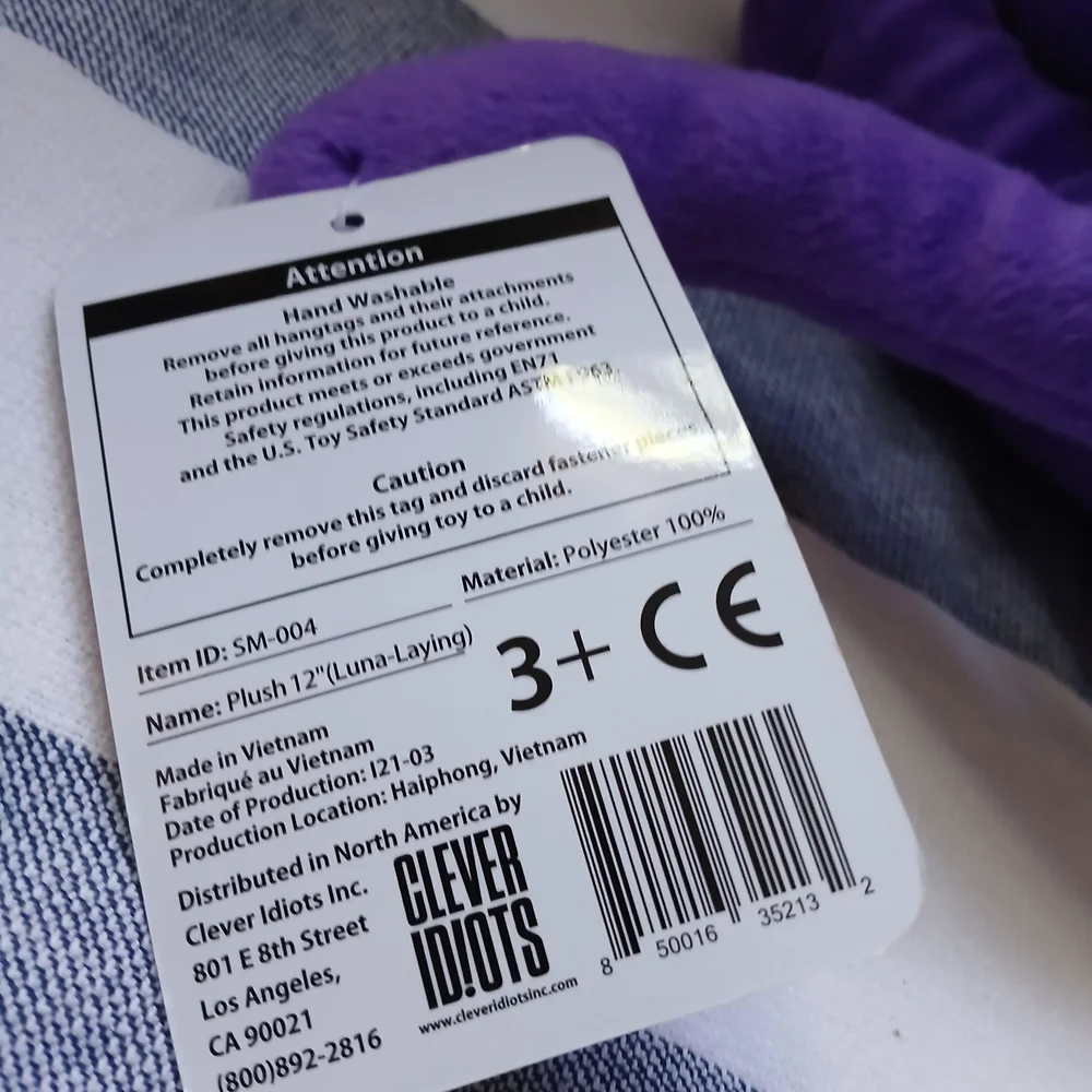 Purple Cat Plush Toy